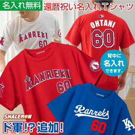 還暦祝い 名入れ 父 男性 母 女性 【 還暦 二刀流 野球 Tシャツ 】 【 新デザイン追加 】 60歳 誕生日 赤 バースデー プレゼント MVP 野球 ユニフォーム メンズ レディース 贈り物 ギフト おもしろ しゃれもん