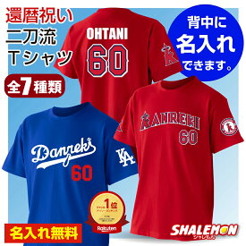 【楽天ショップ・オブ・ザ・イヤー大賞】還暦 還暦祝い 名入れ 男性 女性 父 母 還暦Tシャツ ( 還暦 二刀流 野球 Tシャツ ) 60歳 誕生日 赤 ちゃんちゃんこ の代わり メンズ レディース ギフト サプライズ ベースボール 野球 ユニフォーム まとめ買い お揃い _cp