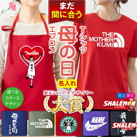 母の日 まだ間に合う エプロン Tシャツ ギフト プレゼント ( 名入れ 選べる ママ デザイン カラー ) 還暦…