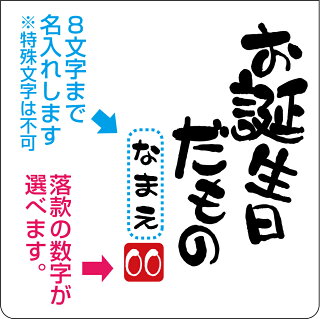 お誕生日tシャツフロント