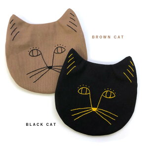 楽天市場 ねこ型 刺繍ポーチ 黒 Penitto ペニット ポップ シュール おしゃれ 猫 個性的 プレゼント プチギフト 黒猫 サニタリー 飴袋 小学生 ポーチ フラットポーチ ねこ型ポーチ シンプル かわいい 帆布 Shallow