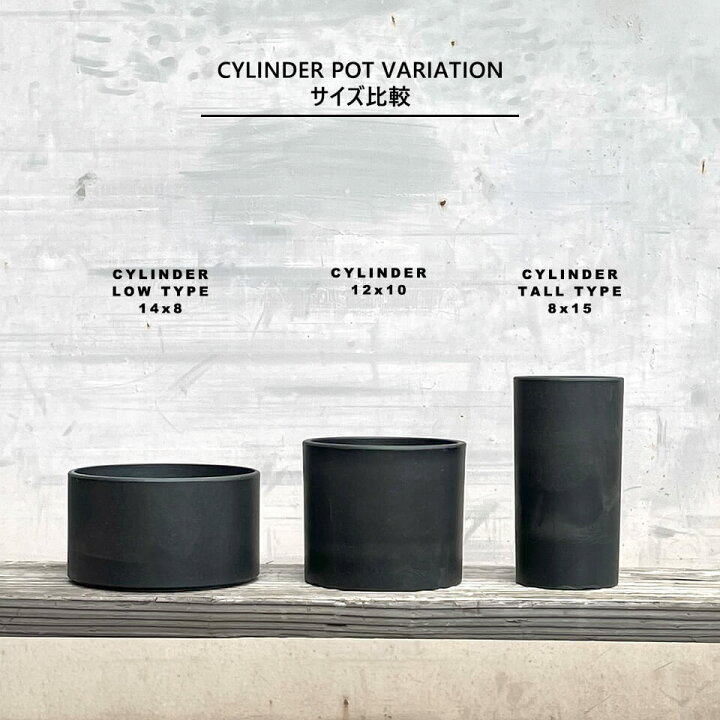 楽天市場】BLACK PLASTIC POT【CYLINDER LOW TYPE】14cm×8cm 黒 プラ鉢 
