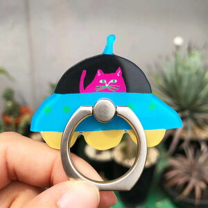 楽天市場 Ufocat スマホリング スマホスタンド Penitto ペニット おしゃれ 個性的 クリア 猫 Ufo 宇宙 バンカーリング リングホルダー Ring マルチリング 派手 黒 水色 黄色 ピンク 星 シルバー イラスト ねこ アート カラフル 大きめ 形状カット かわいい 目立つ Shallow