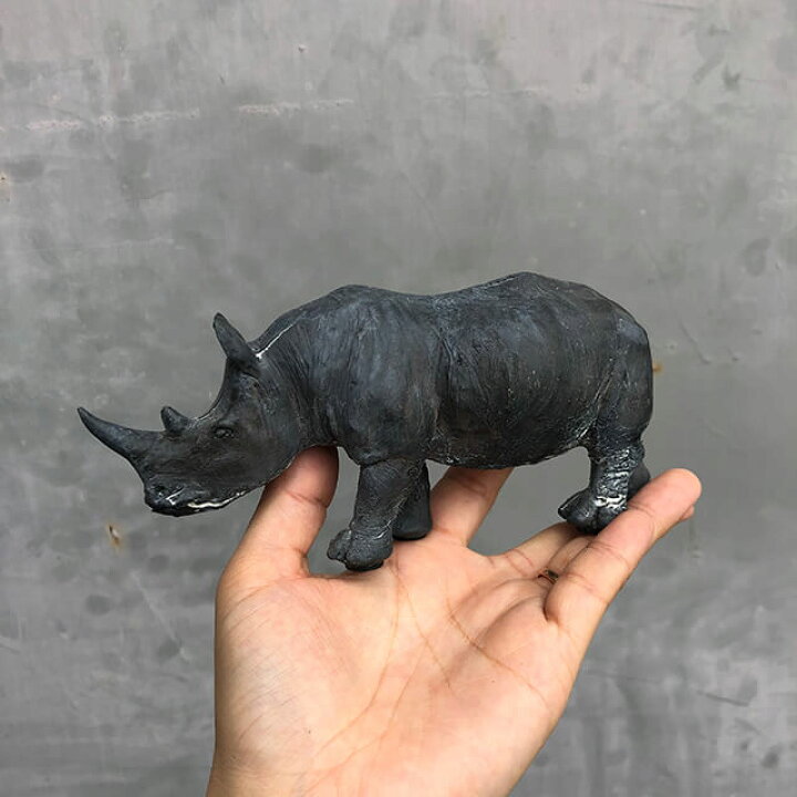 楽天市場】オブジェ オーナメント【サイ】犀 動物 ガーデニング 置物  