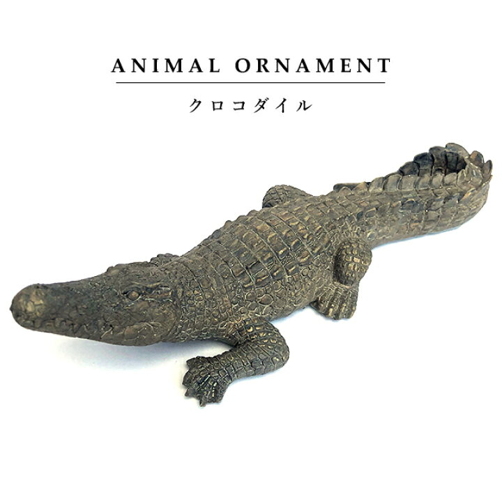 楽天市場】オブジェ オーナメント【クロコダイル】鰐 ワニ 動物 