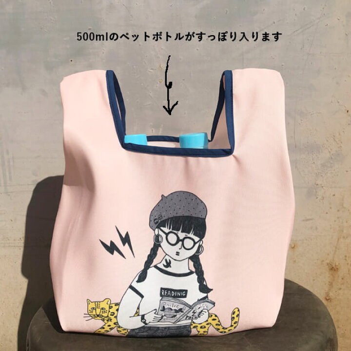 楽天市場 コンビニバッグs ロックバンドをやってる女子 Penitto ペニット 赤 おしゃれ ポップ シュール 個性的 プチギフト レジ袋 コンパクト 小さい 折りたたみ イラスト エコバッグ シンプル Shallow