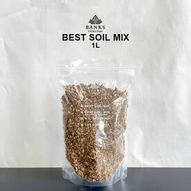 best soil mix 【1L】 ベストソイルミックス 虫がわきにくい有機質を抑えた培養土 バンクスコレクション 1リットル 培養土 硬質赤玉 多肉 観葉植物 塊根 サボテン プレミアム用土 お試し　少量 杉山拓巳 植え替え B.C. 室内用 屋外用 清潔 無機質