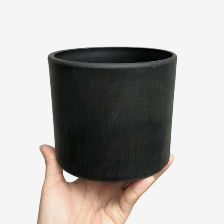 楽天市場】BLACK PLASTIC POT【CYLINDER TYPE】12cm×10cm 黒 プラ鉢 4 