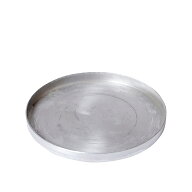 PLATE SAUCER【 20cm 】アルミソーサー 受け皿 鉢皿 さびにくい おしゃれ スタイリッシュ シルバー かっ…
