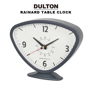 RAINARD TABLE CLOCK GRAY高さ18.5cm×幅22.5cmアナログ 逆三角形 グレー シンプル レトロ インダストリアル アメリカ モダン ミッドセンチュリー無機質 無骨 おしゃれ かっこいい 静音 寝室 新生活 新