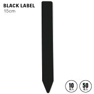 BLACK LABEL【15cm】幅1.8cm 園芸ラベル 10枚／50枚 黒ラベル ブラックラベル ゴールドラベル 高級園芸資…