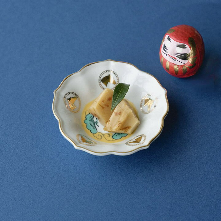 楽天市場】MAME 色絵五弁輪花 ／ 3寸 豆皿 小皿 有田焼 和食器 ハレの 