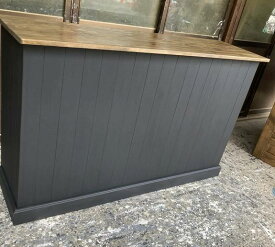 〔受注製作］■北欧調カウンターテーブル【1500】ブラック　ダーク 棚無しレジカウンターテーブル☆受付カウンター☆☆ハンドメイド家具自宅 バーカウンターテーブル レジカウンター おしゃれ レジ台 カウンター キッチンカウンターテーブル インダストリアル 受付台