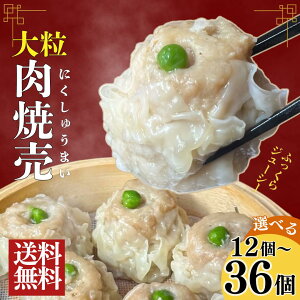 冷凍焼売 大粒 35g 12個・24個・36個 しゅうまい シューマイ ジューシー お弁当 時短 電子レンジ 御礼 御祝 グルメ 御歳暮 贈り物 中華ギフト 食品 簡単調理 飲茶 点心 中華 人気グルメ ご当地グ
