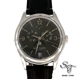■PATEK PHILIPPE■パテック・フィリップk18WG/コンプリケーション/アニュアルカレンダー 5146G-010/ムーンフェイズ　自動巻き【中古A】