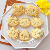 8点セット クッキー型抜き ハチワレ うさぎ モモンガ ハチワレ DIY焼き型 可愛い 手作り お菓子型 かわい…