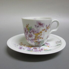 ★リモージュ　ベルナルド/BERNARDAUD　ラデグンド/Radegonde デミタスカップ＆ソーサー フラワー 　新入荷【中古】