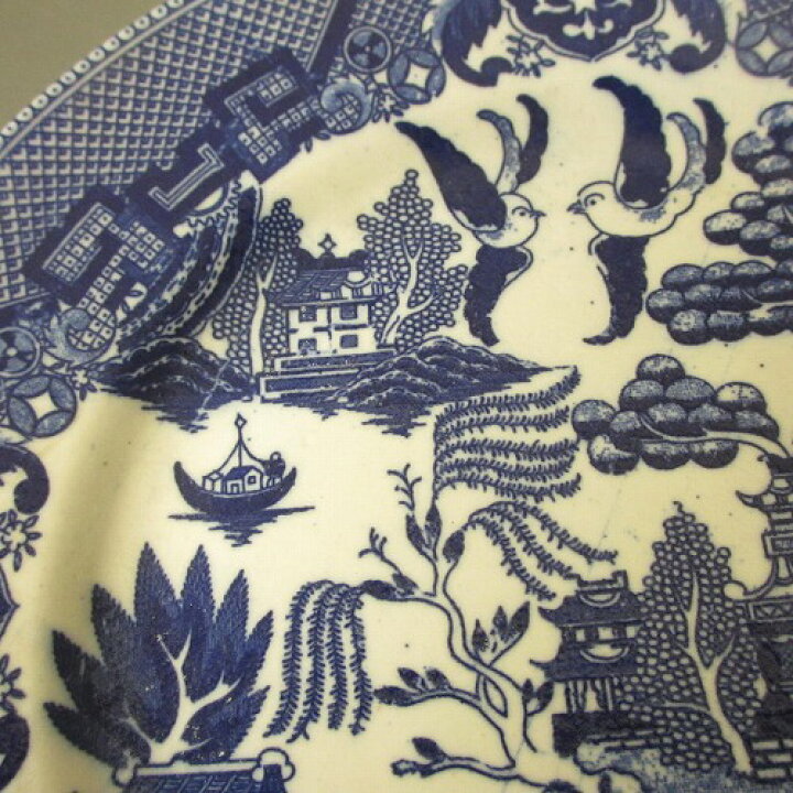 楽天市場】☆オキュパイド ジャパン 藍色皿 ウィロウ レトロ 