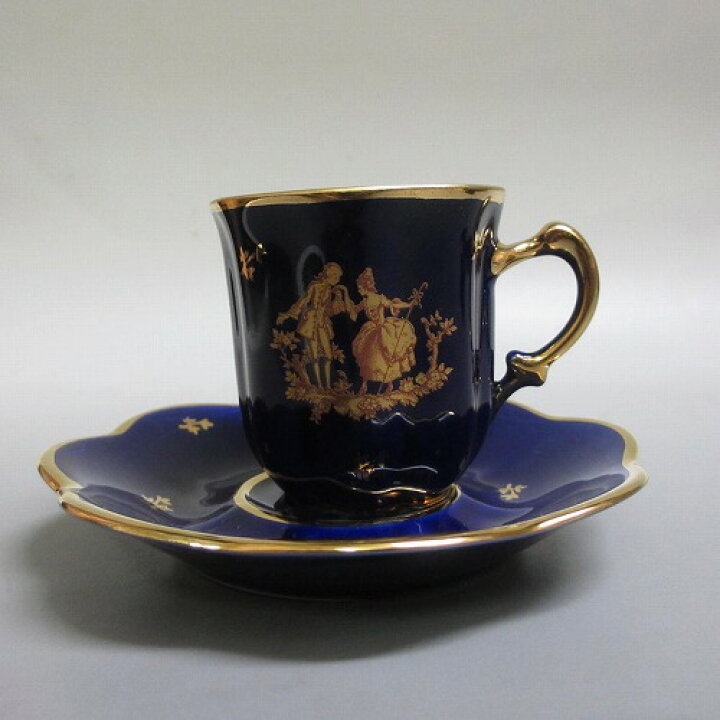 楽天市場】☆リモージュ/Limoges フランス デミタス カップ＆ソーサー 