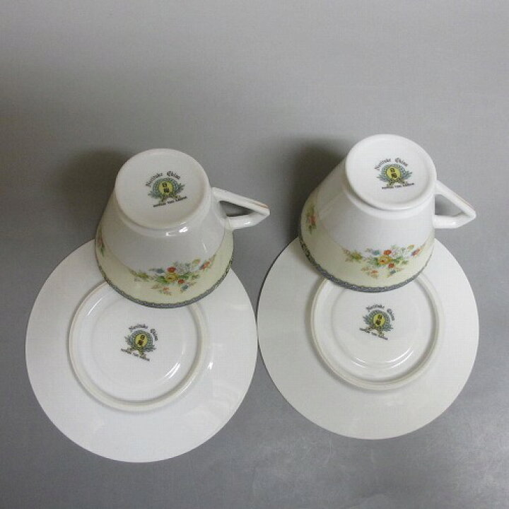 楽天市場】☆オールドノリタケ カップ＆ソーサー ペア/2客セット 日陶 