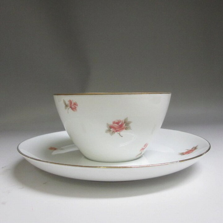 楽天市場】☆大倉陶園/OKURA カップ＆ソーサー 小花柄/金彩 昭和レトロ 