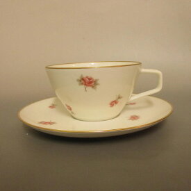 ★大倉陶園/OKURA　カップ＆ソーサー　ピンク　小花柄/金彩 昭和レトロ ビンテージ 新入荷【中古】