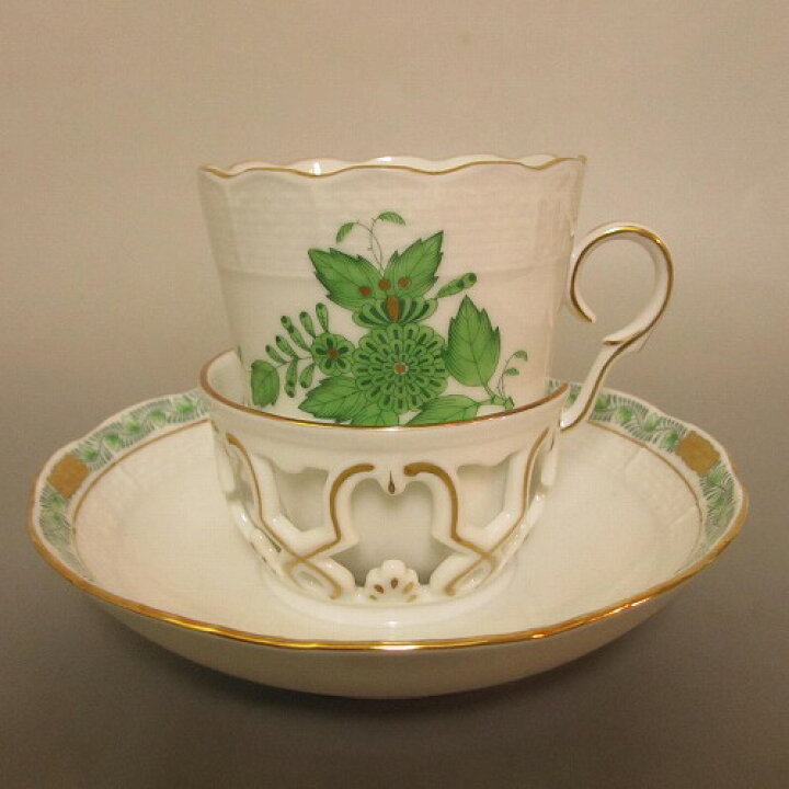 楽天市場】☆ヘレンド/HEREND アポニーグリーン ホルダー付き  