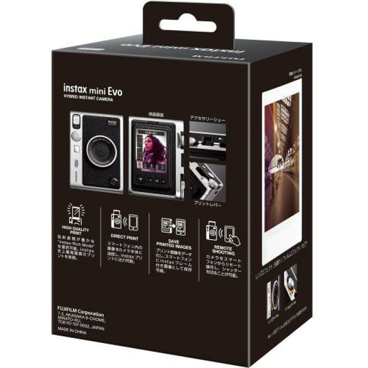 楽天市場】instax mini Evo チェキ USB Type-C対応 [ブラック] : 沙羅 