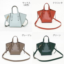 【SALE】フェイクレザー　ミニショルダー　トートバッグ　斜めがけ　小さめ　お出かけ　差し色　2WAY　ブラウン　グリーン　オレンジ　サックス　水色　テラコッタ　グレージュ　きれいめ　コンパクト　収納力