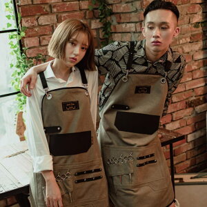 エプロン 美容師用 理容師用 美容師エプロン 理容師 理容 美容エプロン 職人 シザーエプロン 作業エプロン デニムエプロン レザーエプロン かっこいい ショップエプロン 花屋 カフェエプロ