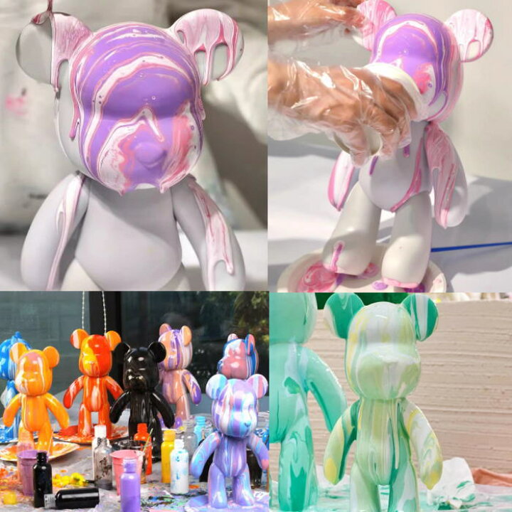 ベアーアート クマとウサギのフィギュアセット 垂らすアート 