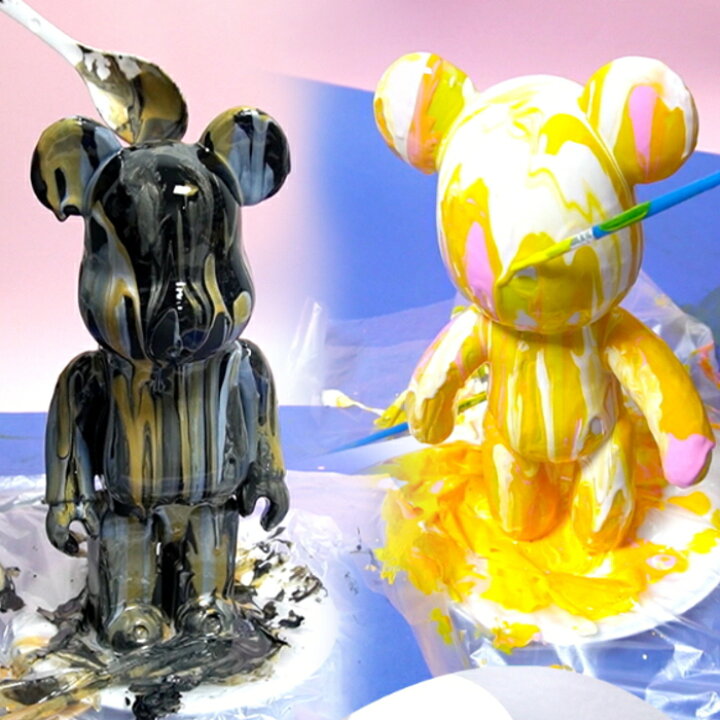 楽天市場】ベアアート DIYキット【ベア18cm＋絵の具60ml*3本SET】工作 
