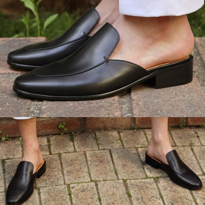 楽天市場 レザーローファーサンダル オーダーシューズ ローファー ローファーサンダル かかとなし メンズシューズ レザー 本革 レザーシューズ 最新トレンド靴 Share