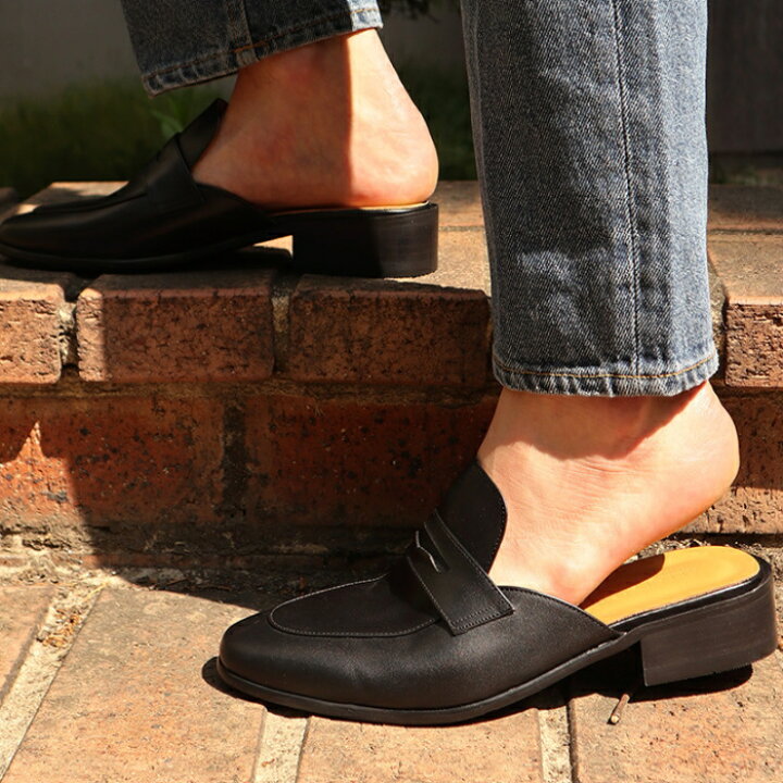 楽天市場 レザーローファーサンダル オーダーシューズ ローファー ローファーサンダル かかとなし メンズシューズ レザー 本革 レザーシューズ 最新トレンド靴 Share
