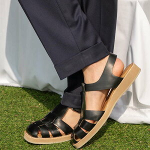 レザーサンダル メンズ サンダル レザーシューズ 本革サンダル