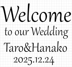 ウォールステッカー Wedding ウェディング 結婚式 ウェルカムボード 英語 手作り DIY wall sticker 額縁 おしゃれ シール 飾り 名前入り