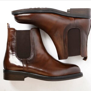 サイドゴアブーツ レザーブーツ 本革ブーツ メンズブーツ 本革 オーダーシューズ 靴