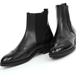 サイドゴアブーツ レザーブーツ 本革ブーツ メンズブーツ 本革 オーダーシューズ 靴