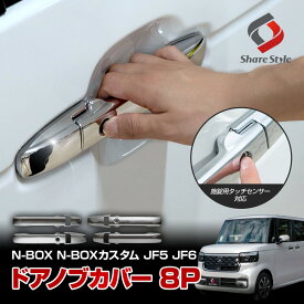 N-BOX N-BOXカスタム JF5 JF6 専用 ドアノブカバー 8p 外装 エクステリア ドレスアップ パーツ カスタム アクセサリー ホンダ