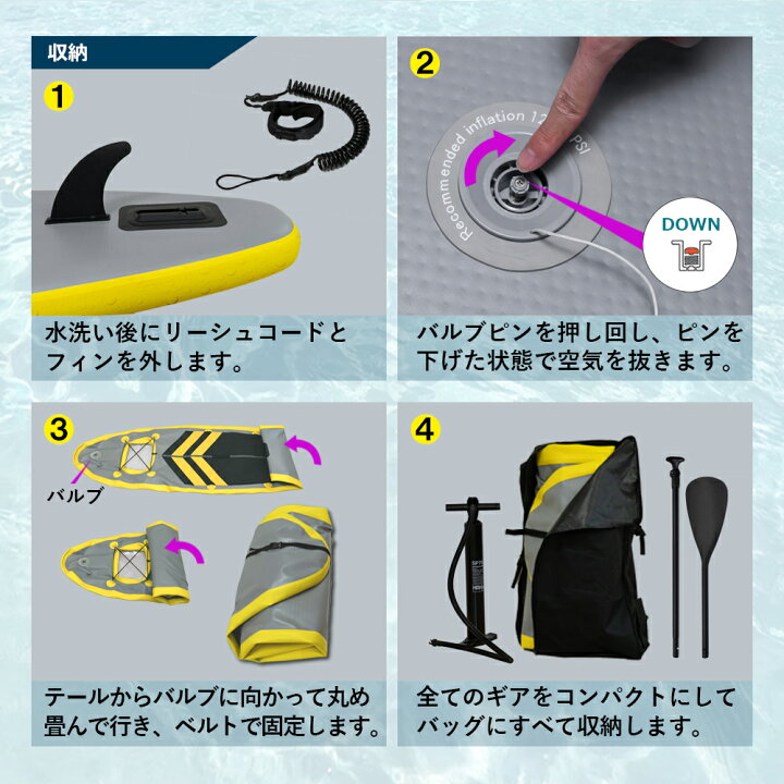 楽天市場】新モデル インフレータブル SUP 窓付き スタンドアップ 