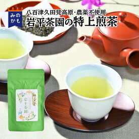 お茶 煎茶 岩平茶園の特上煎茶 100g 200g 300g 農薬不使用 八百津久田見高原の大自然の茶畑 送料無料