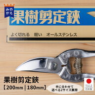【レビュー特典あり】 果樹剪定鋏 はさみ ステンレス 日本製 女性にも 切りやすい 切り花 剪定ばさみ 剪…