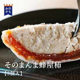 【お歳暮・冬ギフト】そのまんま蜂屋柿　3個入 栗きんとん 干し柿 堂上蜂屋柿 特別な和菓子 贈答に 岐阜県 みのかも金蝶堂 送料無料 お歳暮