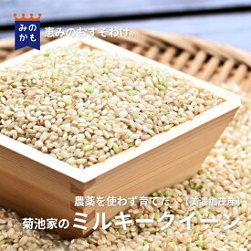 【店長実家のお米】 岐阜県産 ミルキークイーン 5kg・10kg 農薬栽培期間中不使用 美濃加茂市産 恵みのおすそわけ 粘りの強い 玄米・精米 選べる精米歩合
