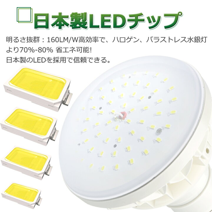 楽天市場】期間限定SALE！4個セット！ E39 LED バラストレス水銀灯500W 