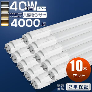 10{Zbg LEDu 40W`  lZT[ 120cm Бd ǌ^ 40^ u 40W^ LED 40W u 邢 40` LEDǌu ǌ^LED LEDǃv l ZT[ x LEDu 40