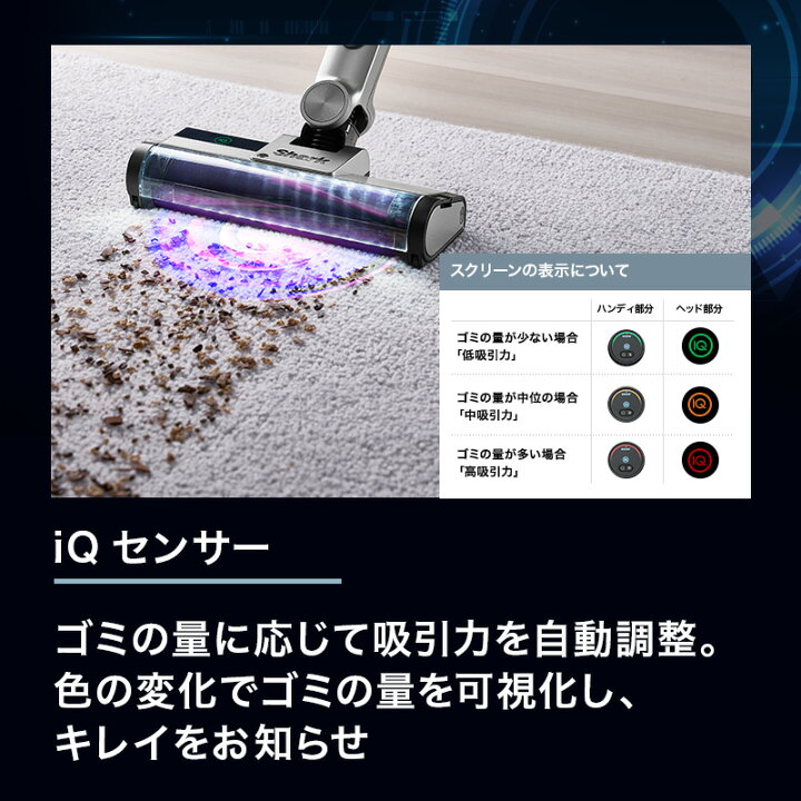 楽天市場】【Shark 公式】 Shark シャーク CleanSense iQ+ コードレス 
