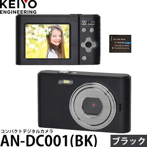 KEIYO AN-DC001(BK) �f�W�^��16�{�Y�[���R���p�N�g�J���� �u���b�N �y���[���� ���������z