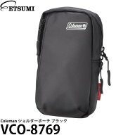 エツミ VCO-8769 Coleman ショルダーポーチ ブラック 【メール便 送料無料】【即納】
