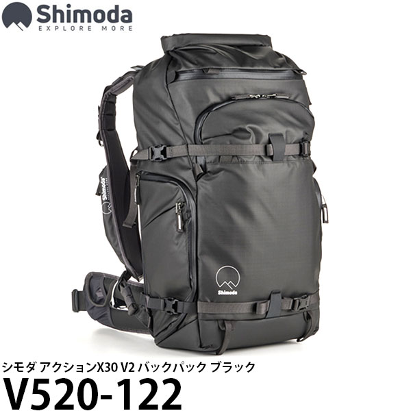  エツミ V520-122 シモダ アクションX30 V2 バックパック ブラック  [カメラバッグ バックパック Shimoda]